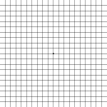 Amsler grid eye test for detecting macular problems